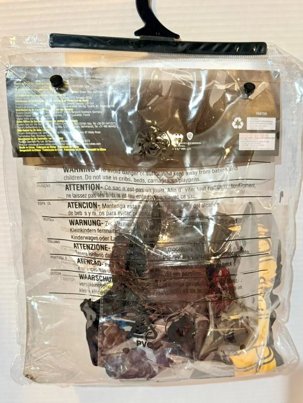 Rubies Costumes Kids DC Batman Costume XS (3-4) Brand New